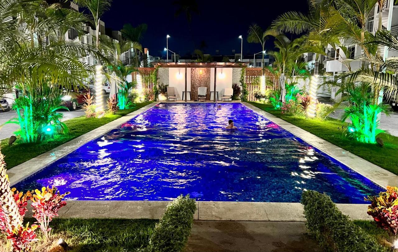 Penthouse Manzanillo Exclusivo Con Alberca Apartamento Exterior foto